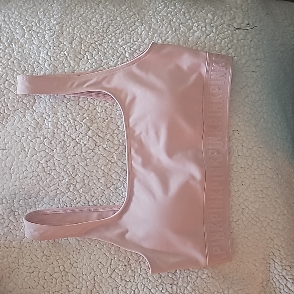PINK Victoria's Secret Sports Bra. Size-Small Color-Light Pink